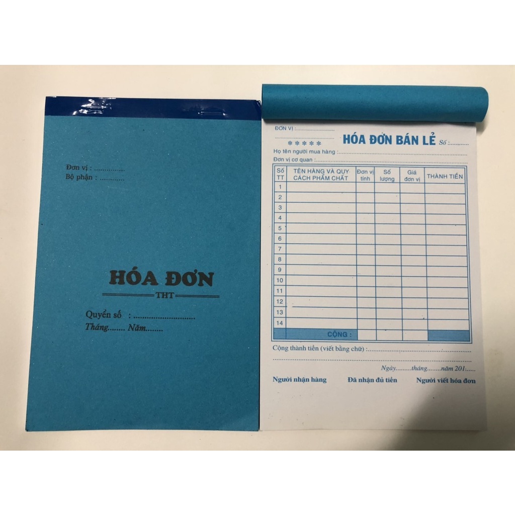 Hóa Đơn Bán Lẻ 1 Liên - 13x19cm