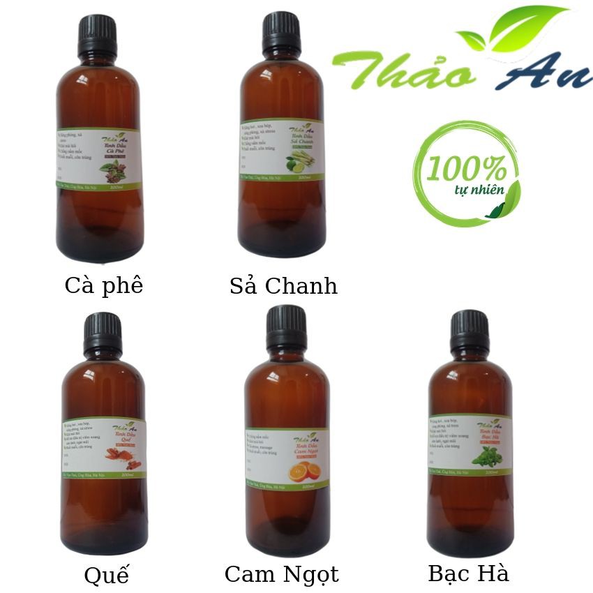 [Giá Sỉ] Tinh dầu thiên nhiên Thảo An 100ml, Tinh dầu Sả chanh, Quế, Cà Phê, Bạc Hà, Cam Ngọt