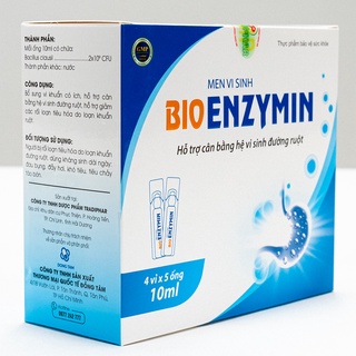 Men Vi Sinh Bio ENZYMIN Speclife (Hộp 4 vỉ x 5 ống)