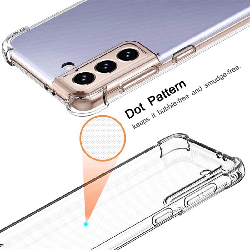 Ốp Điện Thoại TPU Mềm Trong Suốt Chống Rơi Cho Samsung Galaxy S22 S10 S20 S21 FE Note 10 Lite Plus 20 Ultra