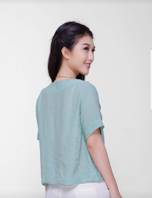ZERASY - Áo croptop đính hoa nhiều màu