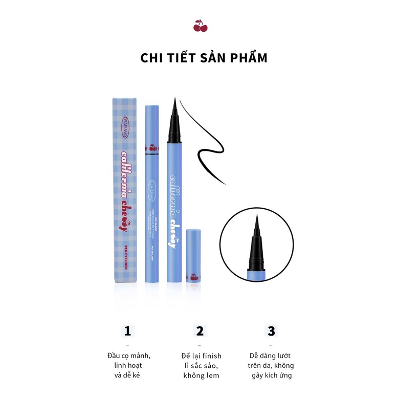 Bút Kẻ Mắt Nước Dearmay California Cherry Pen Eyeliner 0.5g