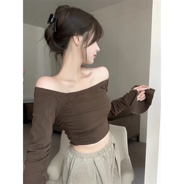 ÁO THUN DÀI TAY BÓ TRỄ VAI STYLE HÀN QUỐC