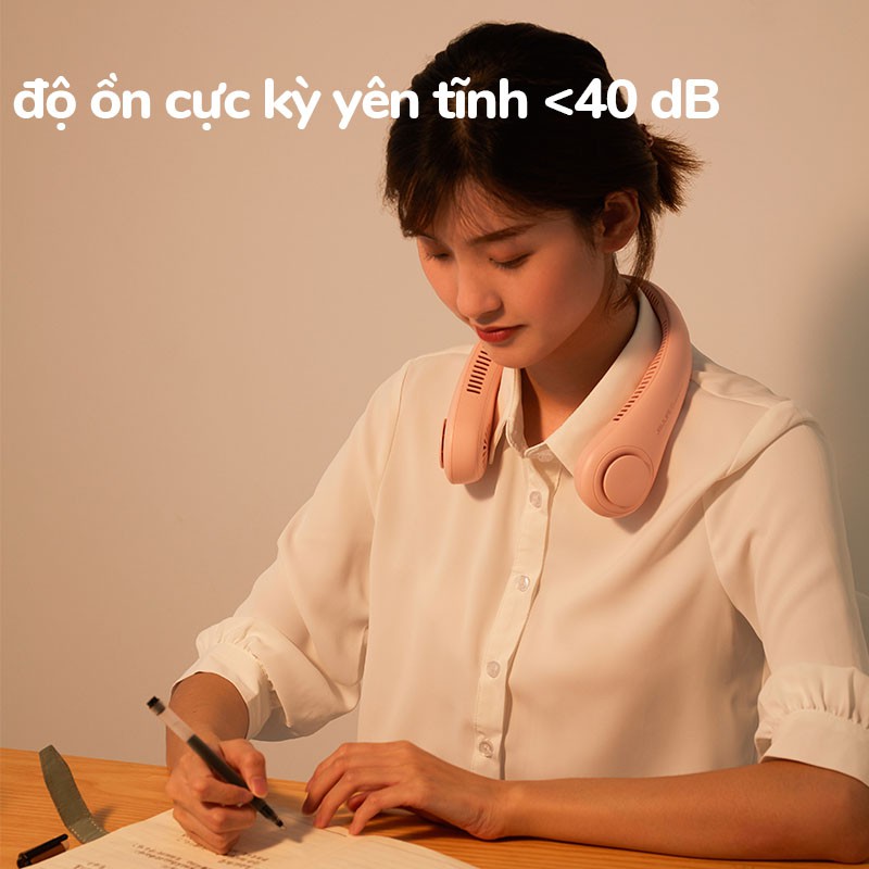 Quạt mini JISULIFE đeo cổ không cánh tiện dụng | BigBuy360 - bigbuy360.vn