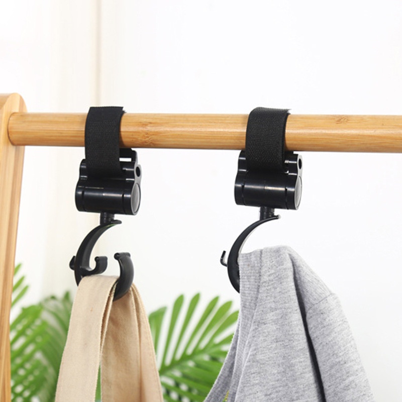 Set 2 Móc Treo Đồ Đa Năng Gắn Xe Đẩy Em Bé