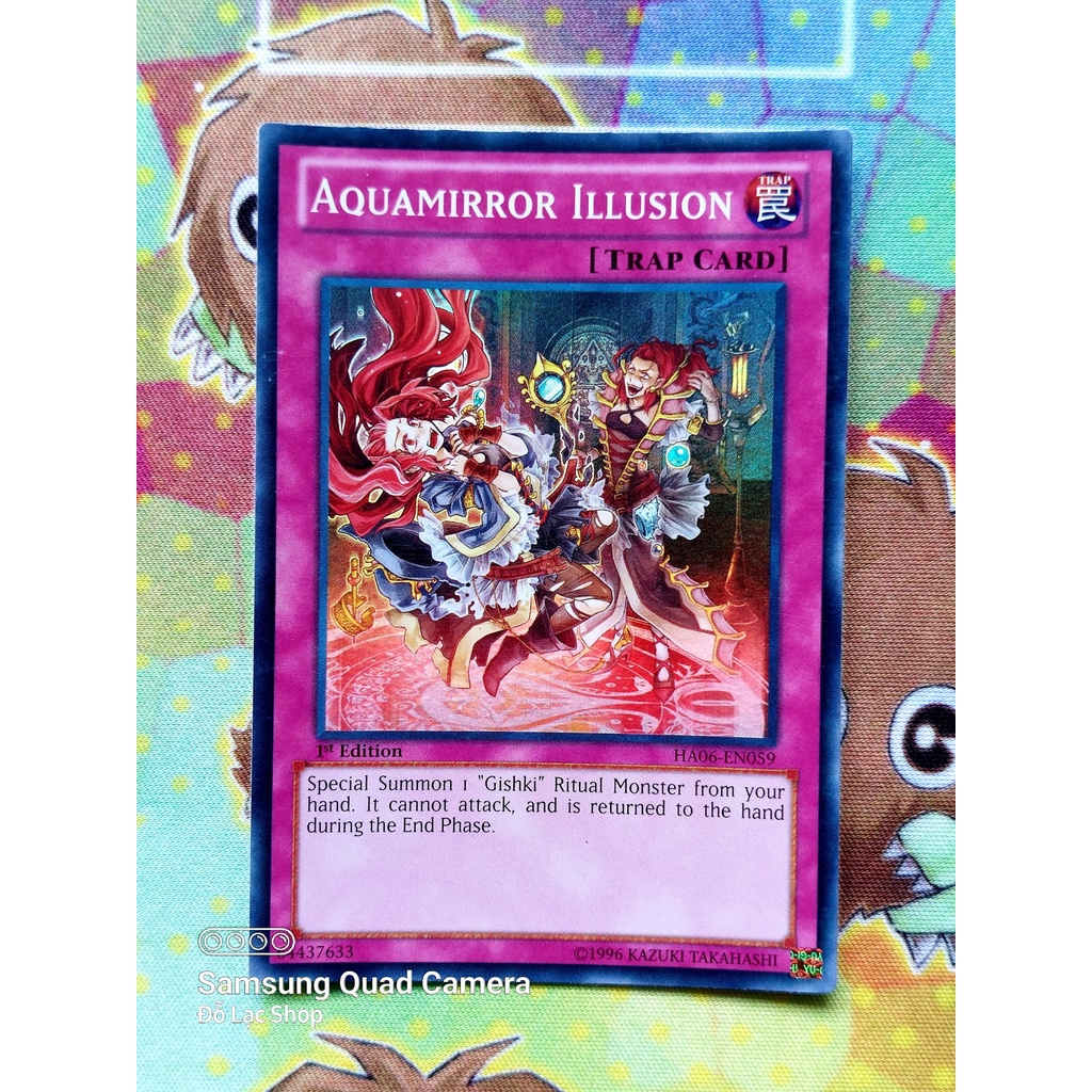 Thẻ Bài Yugioh Trap Aquamirror Illusion - HA06-EN059 - Super Rare