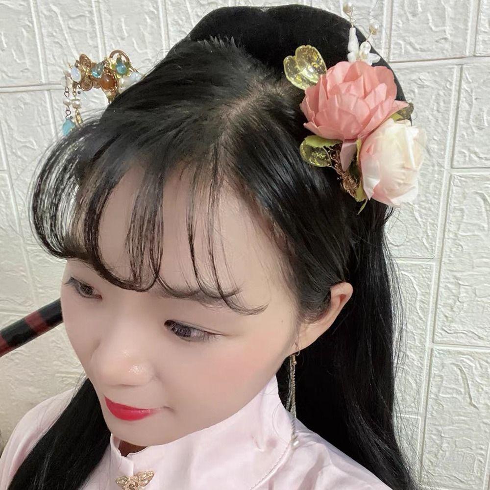 JARRED Trâm Cài Tóc Hình Hoa Phong Cách Trung Quốc Cho Nữ