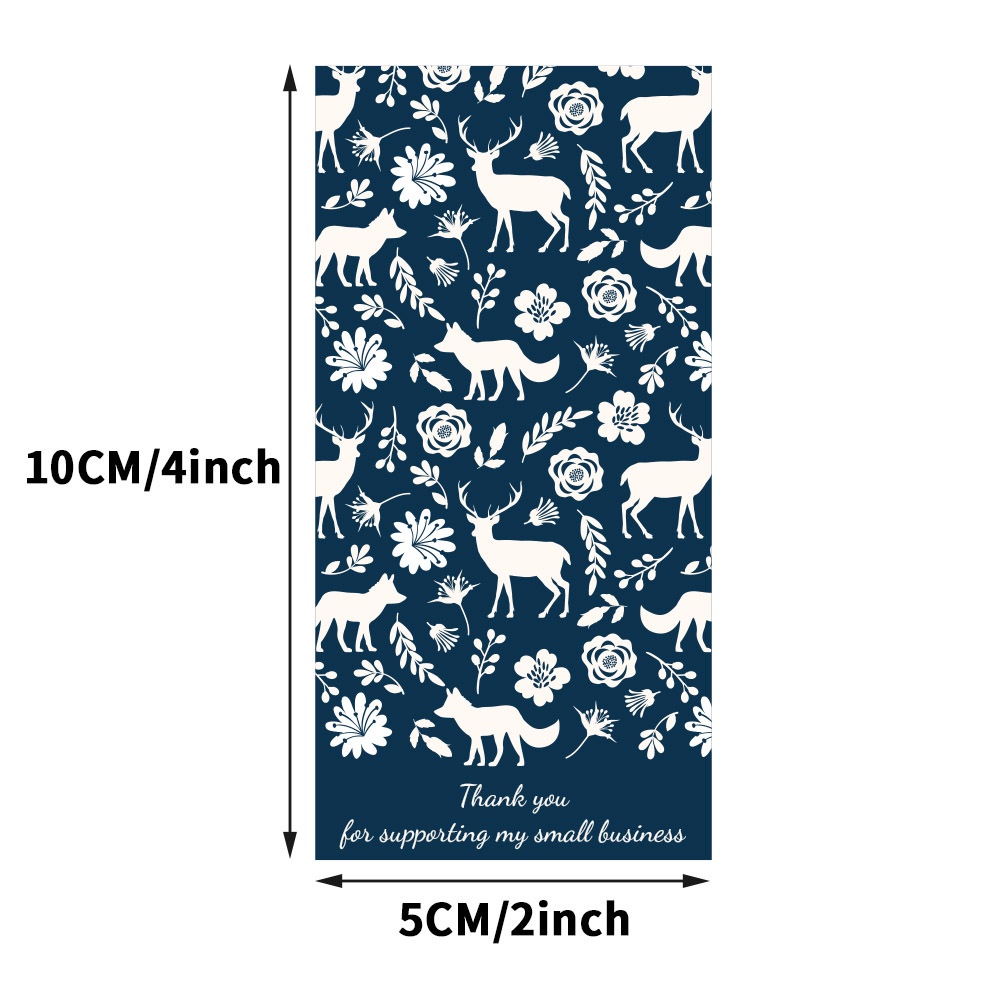 Tem niêm phong, nhãn dán thank you, tem cảm ơn thiết kế kiểu vintage nhiều màu