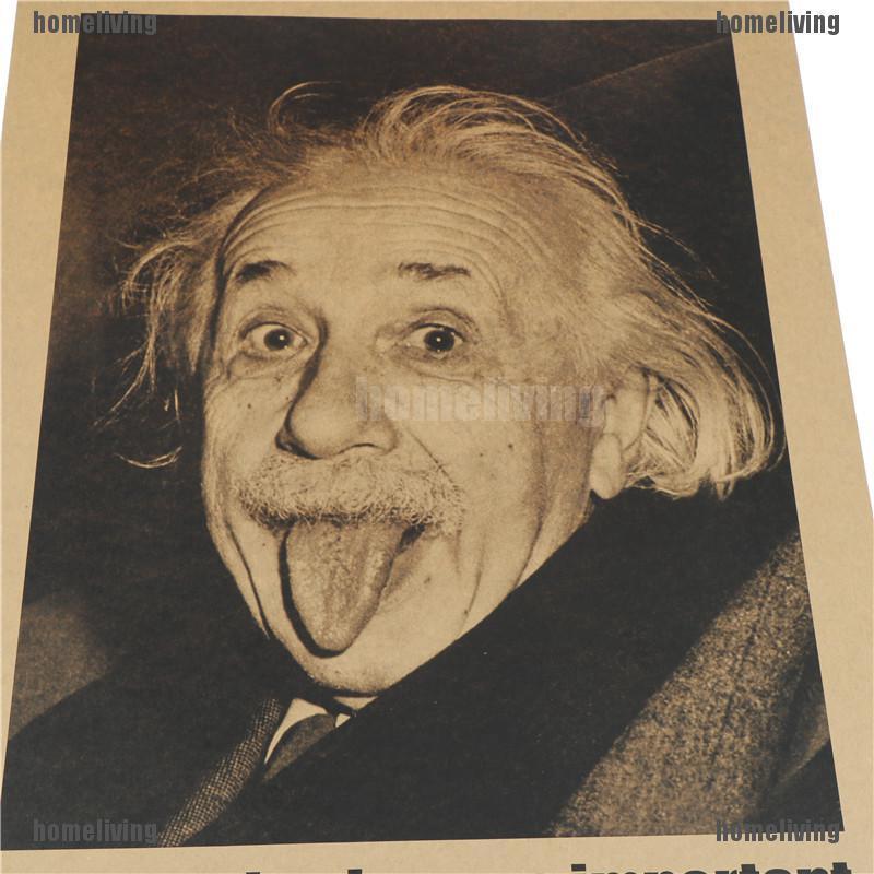 Poster Dán Tường Hình Einstein