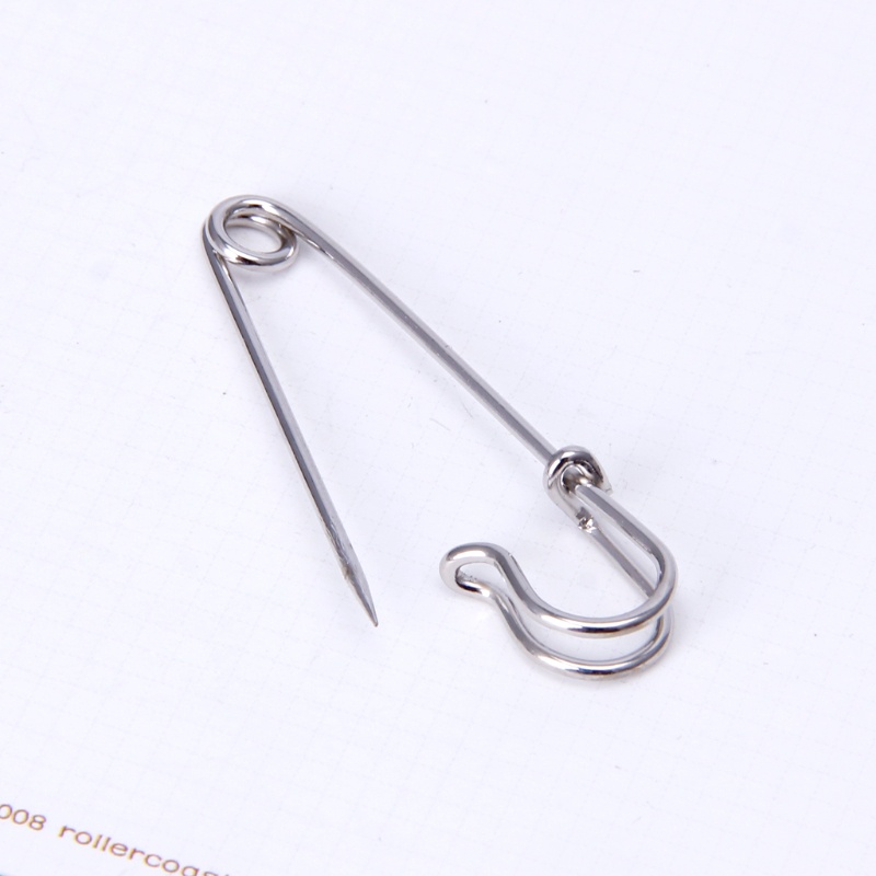 10 Ghim Băng Bằng Thép Không Gỉ Màu Bạc Cỡ Lớn Tiện Dụng