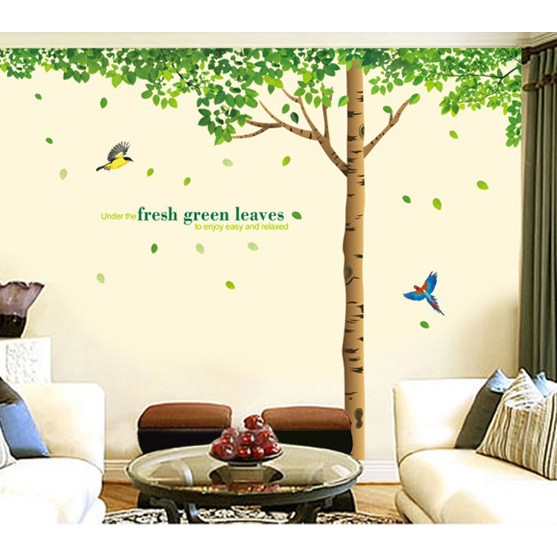 Decal dán tường Cây sồi cổ đại