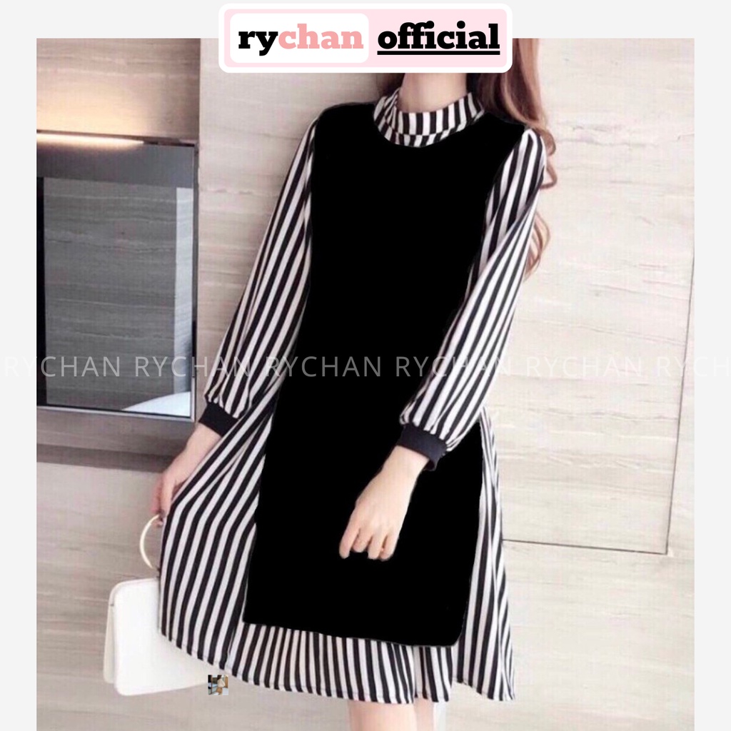 Set Đầm Sơ Mi Phối Áo Ghile Tiểu Thư - SE356