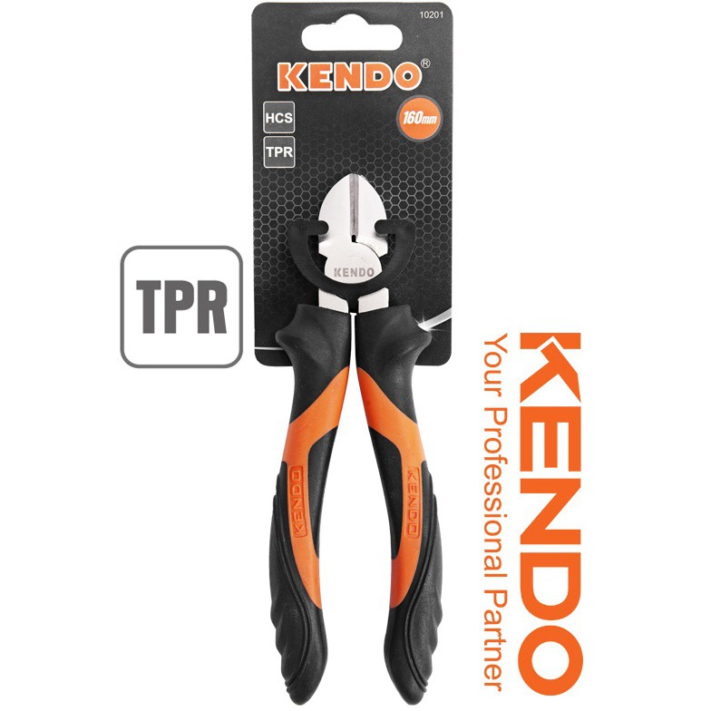 KENDO Kìm kềm cắt 160mm 6inch TPR 10201