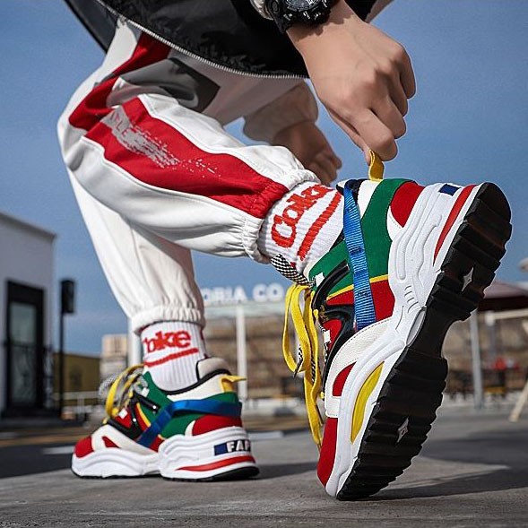 Giày Sneaker Nam Họa Tiết mã CLR