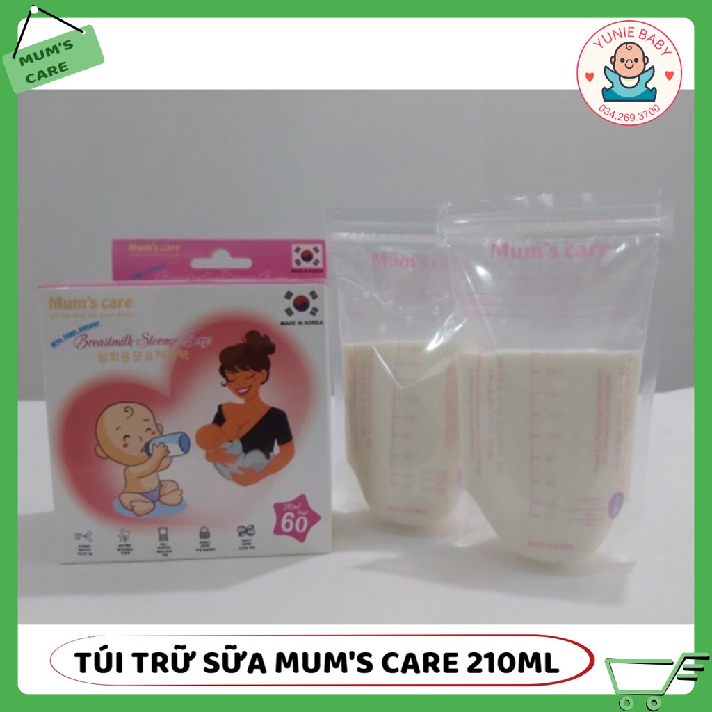 [CHÍNH HÃNG HÀN QUỐC] TÚI TRỮ SỮA CẢM ỨNG NHIỆT MUM'S CARE KHÔNG CHỨA BPA