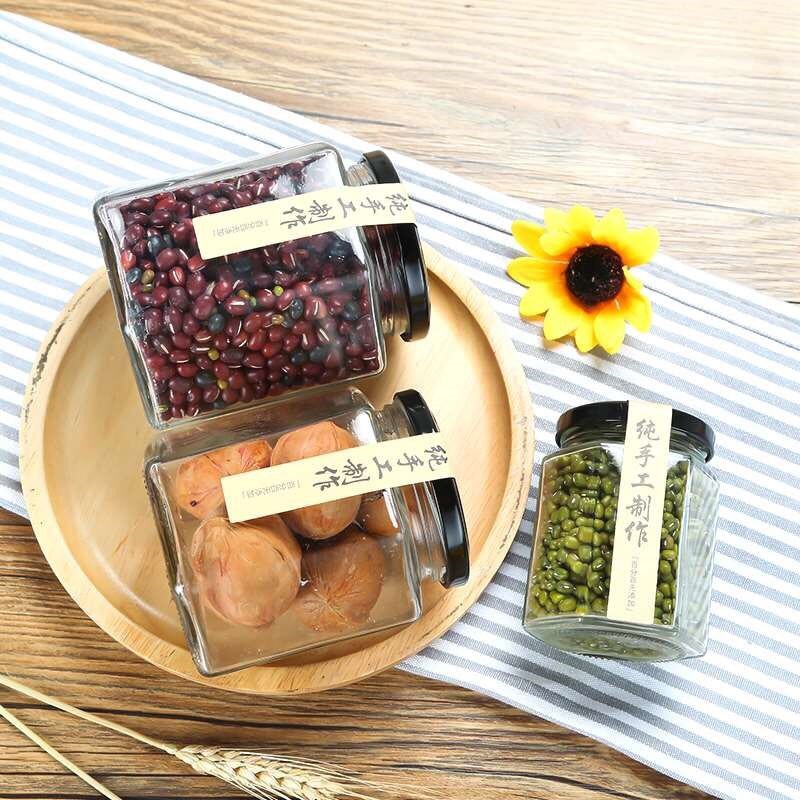 Hũ thủy tinh lục giác -  Hũ thủy tinh đựng gia vị có nắp thiếc chống rỉ sét - DaiSy Decor | BigBuy360 - bigbuy360.vn