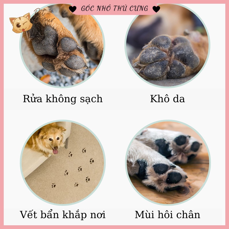 [Mã 44FMCGSALE1 giảm 10% đơn 250K] Bọt rửa chân cho chó mèo Borammy 150ml (Dụng cụ làm sạch bàn chân cho thú cưng)