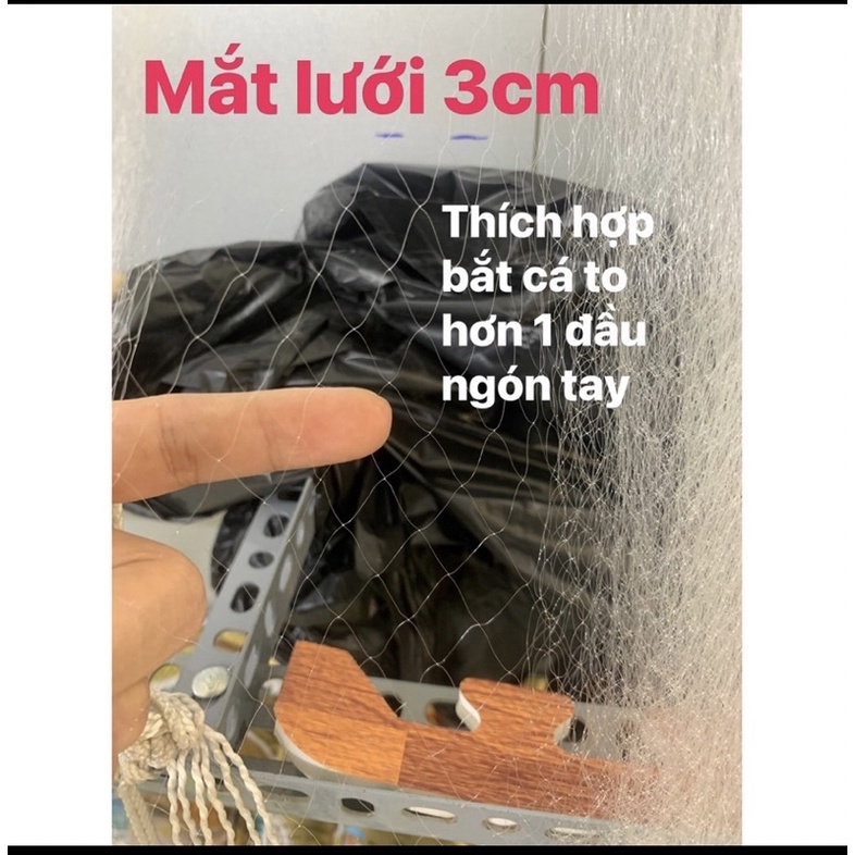 Lưới đánh cá,tôm then 1, cao 70cm dài 30m