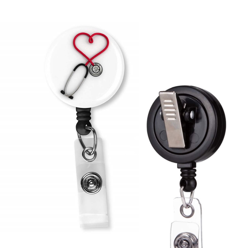 Thẻ đeo bảng tên bằng nhựa ABS có dây kéo co giãn