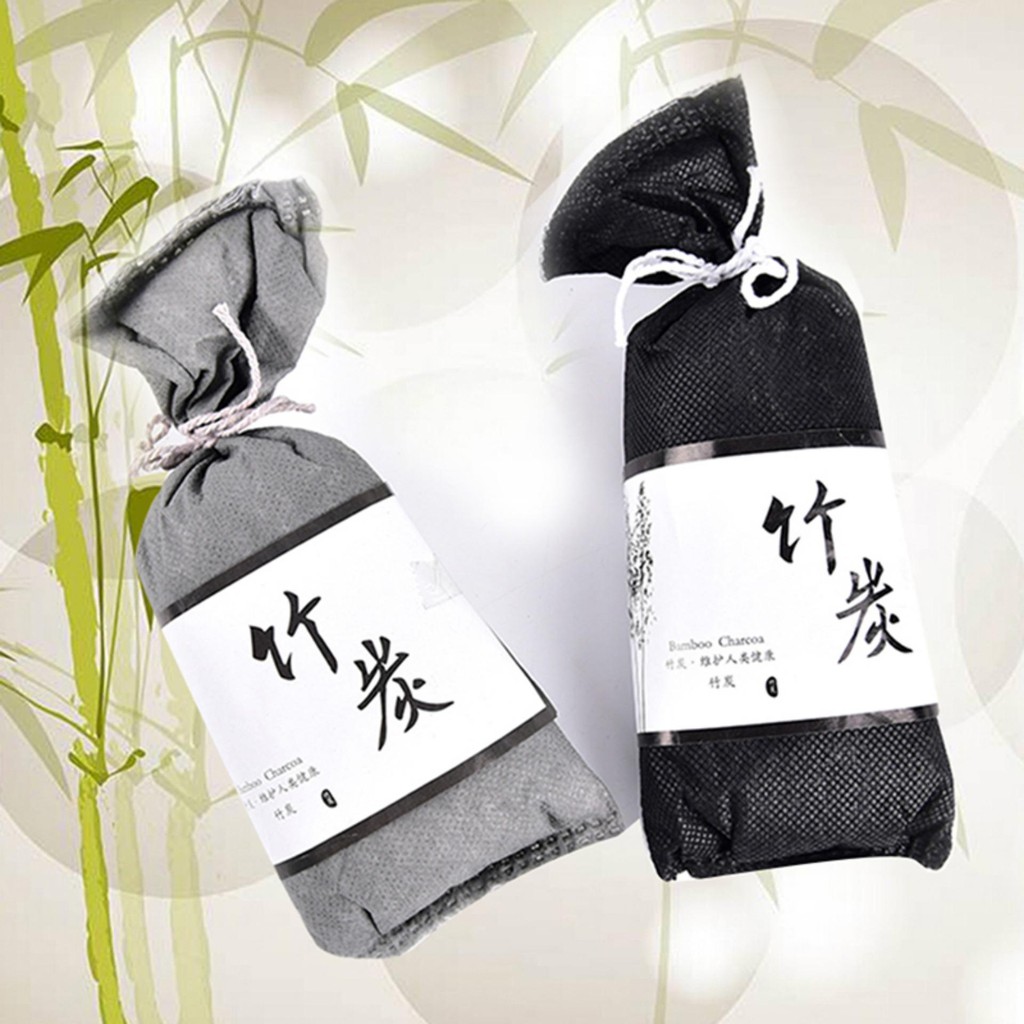Túi than tre hoạt tính Bamboo Carbon hút ẩm hút mùi loại bỏ khí độc xe hơi ô tô và nhà cửa