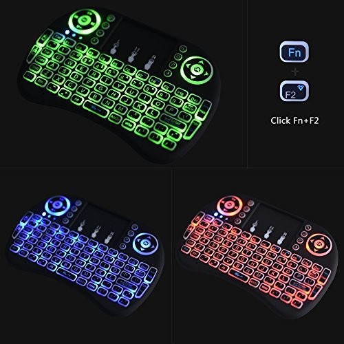 ( giá ưu đãi ) BÀN PHÍM KIÊM CHUỘT KHÔNG DÂY MINI UKB 500-RF CÓ LED | BigBuy360 - bigbuy360.vn