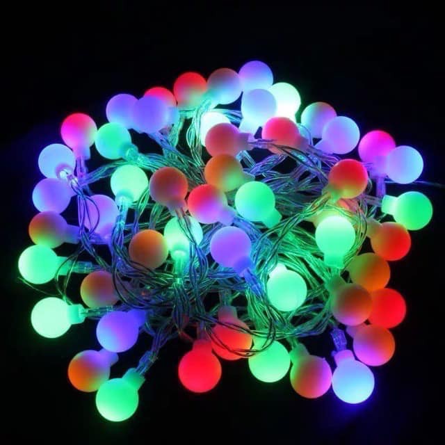 Dây đèn led trang trí bóng đèn có phích cắm điện ( cam kết y hình)