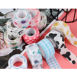 (Lớn 2.5cm*4.5m) BĂNG KEO DÍNH QUẤN TAY NHIỀU HỌA TIẾT DỄ THƯƠNG - QUẤN LÀ DÍNH - BĂNG DÍNH BẢO VỆ NGÓN TAY