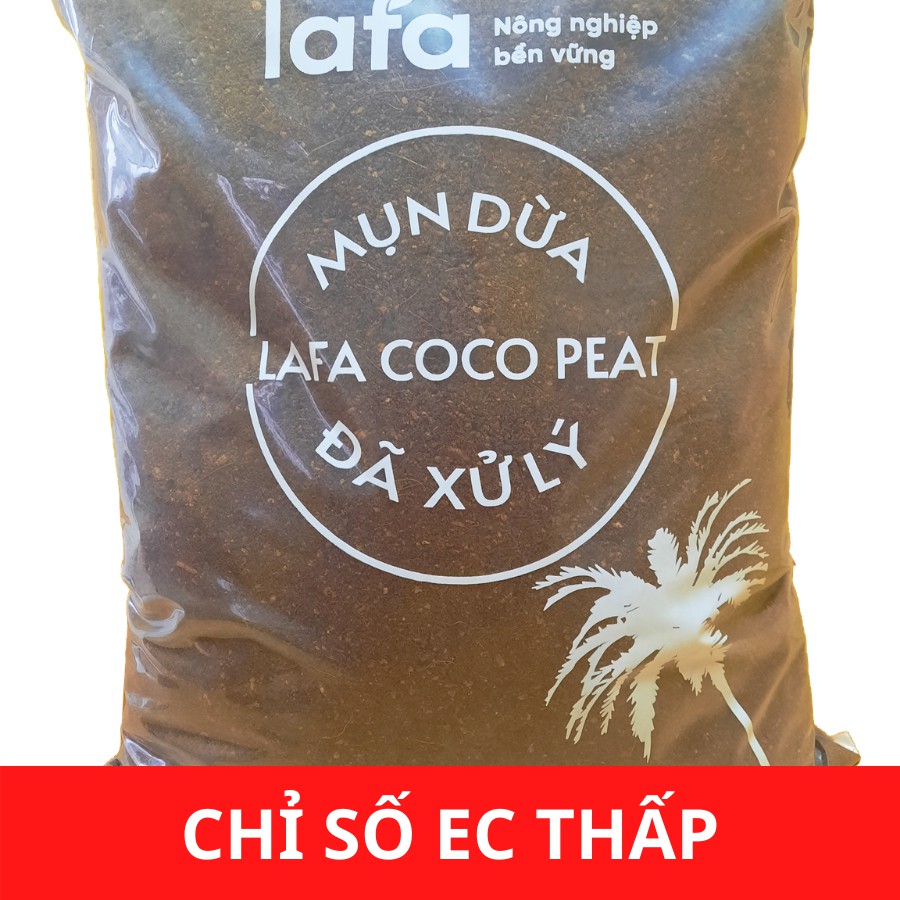 Mụn sơ dừa, mụn dừa, giá thể trồng cây LAFA COCO PEAT đã xử lý túi 5 lít chuyên trồng cây cảnh