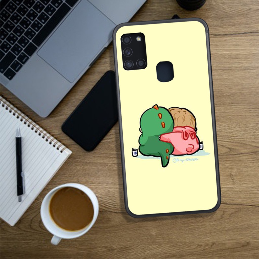ỐP LƯNG  SAMSUNG A21S/M30S/M21/M31, IN HÌNH CHÚ KHỦNG LONG SIÊU CUTE PHO MAI.