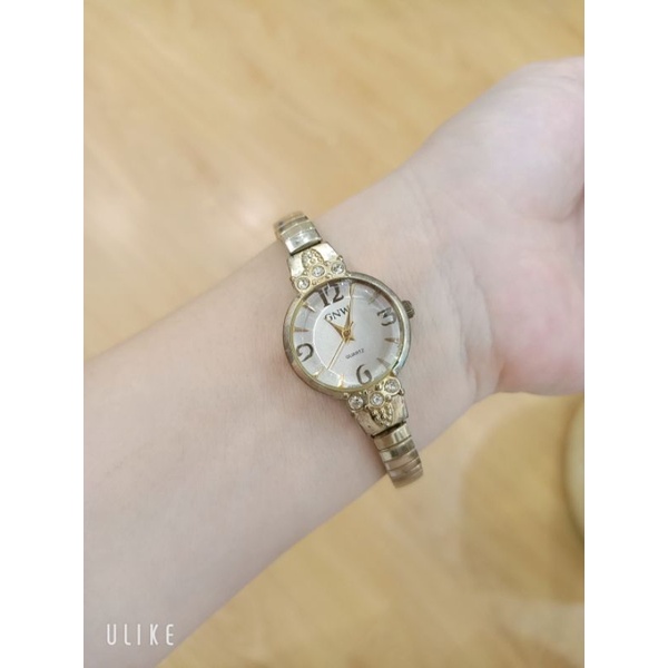 Đồng hồ si Nhật nữ GNW dây chun