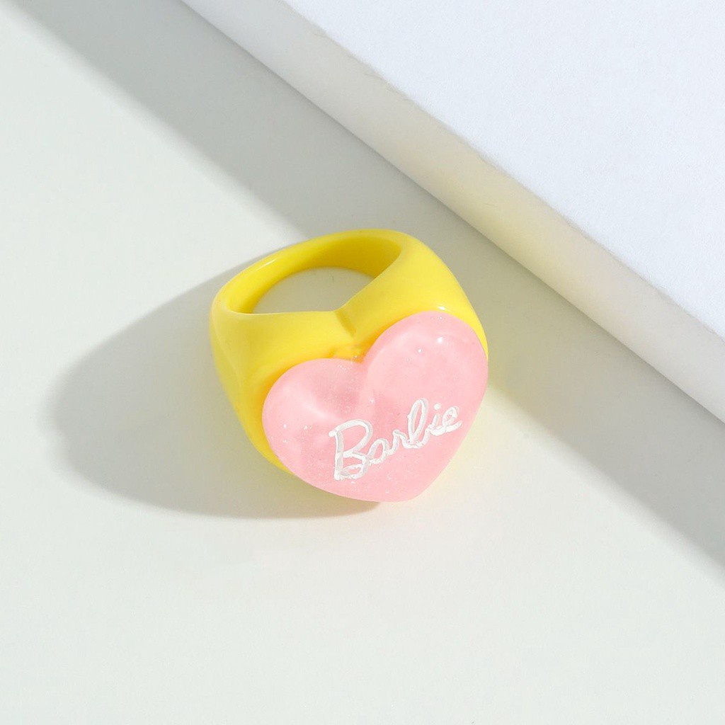 Nhẫn Acrylic Họa Tiết Hoạt Hình Vui Nhộn Thời Trang Cho Nữ