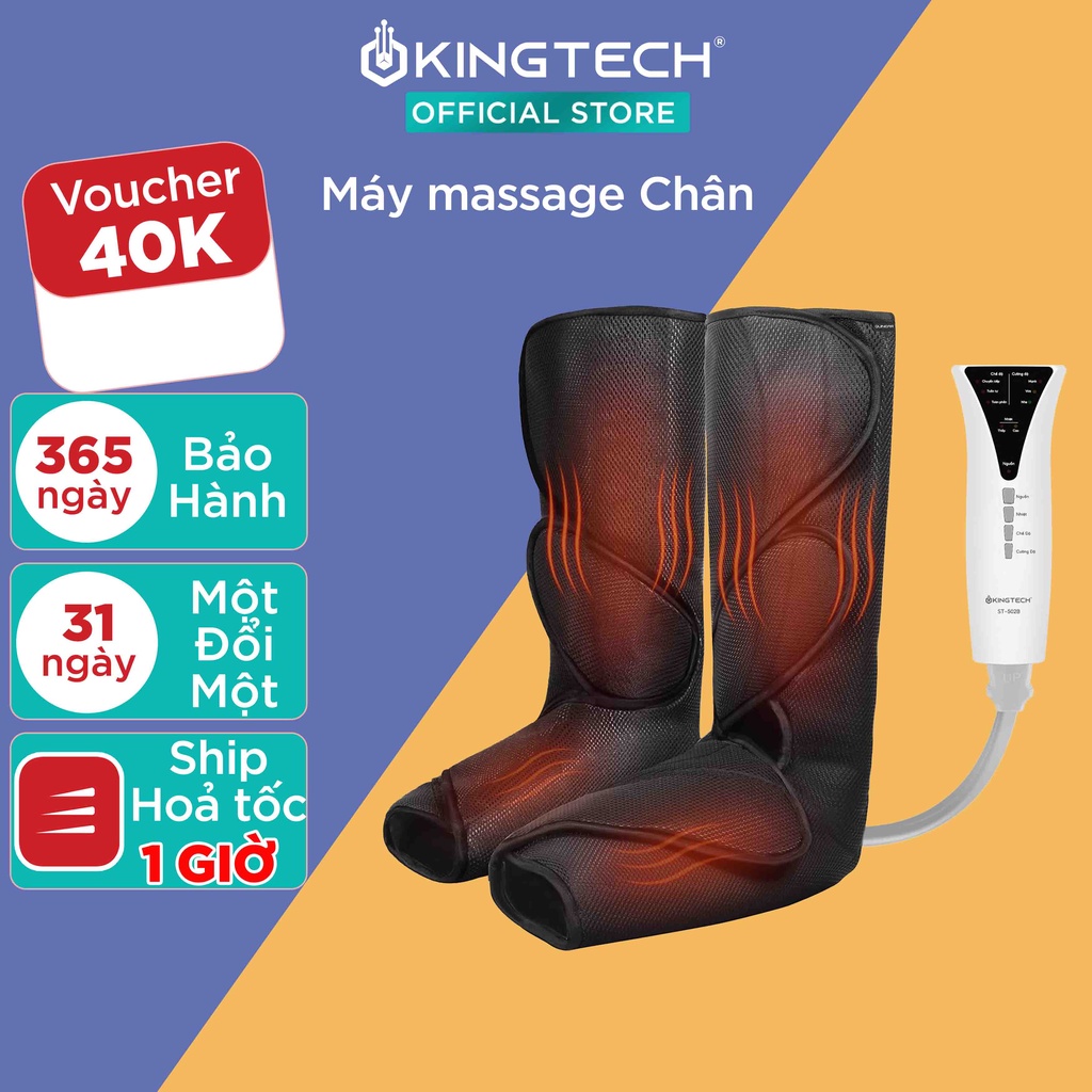 Máy Massage Chân Chuyên Sâu KINGTECH ST-502B - Hàng Chính Hãng, Xoa Bóp Bàn, Bắp Chân - Bảo Hành 12 Tháng