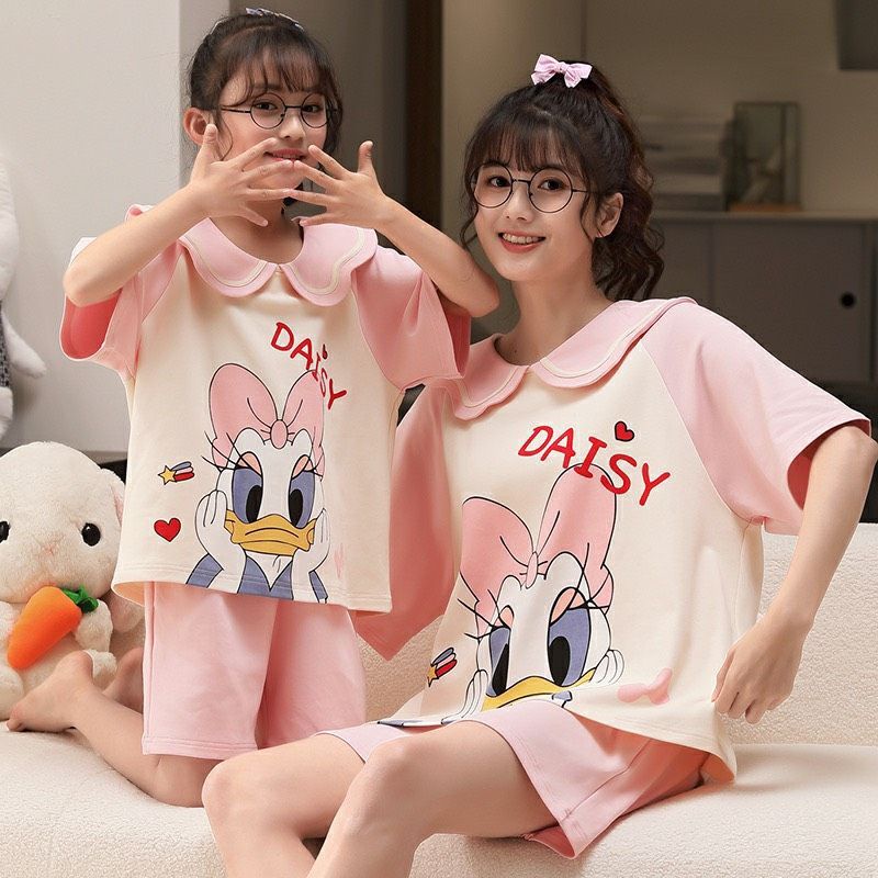 Sét BỘ Mẹ và bé gái cổ bèo dễ thương (12-70kg)