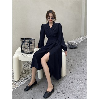 (R1002) đầm ulzzang vest dáng dài thắt dây eo kiểu Pháp(kèm ảnh khách)