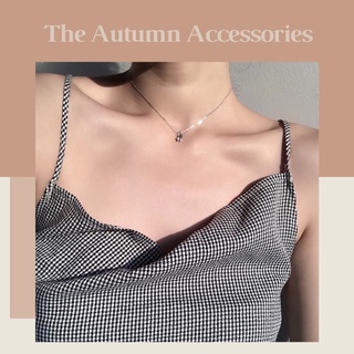 Dây chuyền mạ bạc mặt hình ngôi sao/ viên bi The Autumn Accessories - DC12
