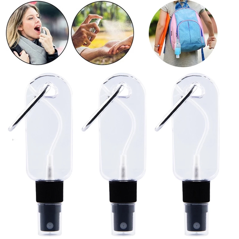 Chai rỗng nhỏ 30/50ml tùy chọn có móc khóa tiện dụng mang theo du lịch