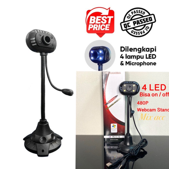 Đèn LED J04 WEBCAM STAND 4 bóng + MIC