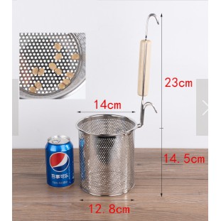 Vợt hủ tiếu inox (vá trụng hủ tiếu) -  6x13.7cm