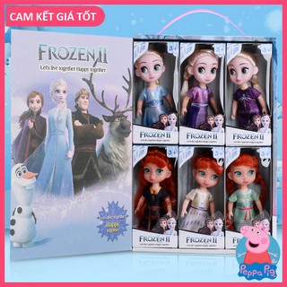 [MẪU MỚI KÈM GIÀY ] Set 6 Búp Bê Frozen dễ thương cho bé gái