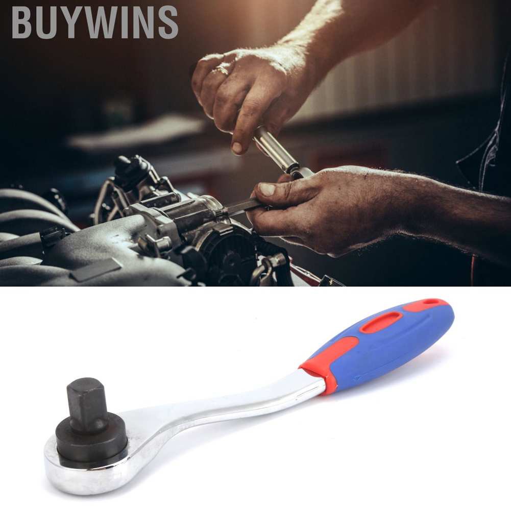 Buywins 3/8in 72 Teeth Ratchet Wrench Chromium Vanadium Steel Socket Maintenance Tools