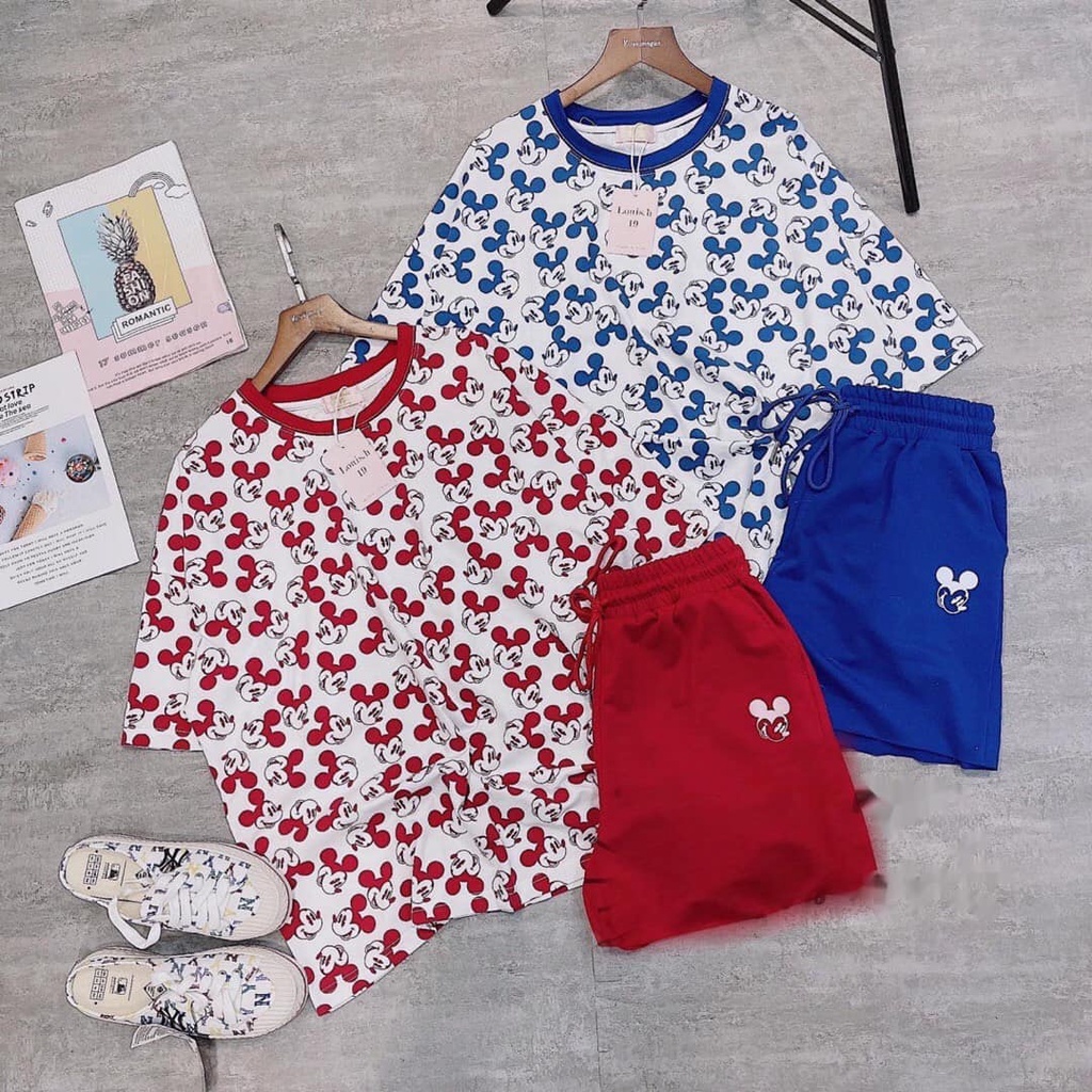 Đồ bộ nữ mặc nhà chất liệu vải thun Cotton 100%, 3 size, 45-80kg vừa, PD212