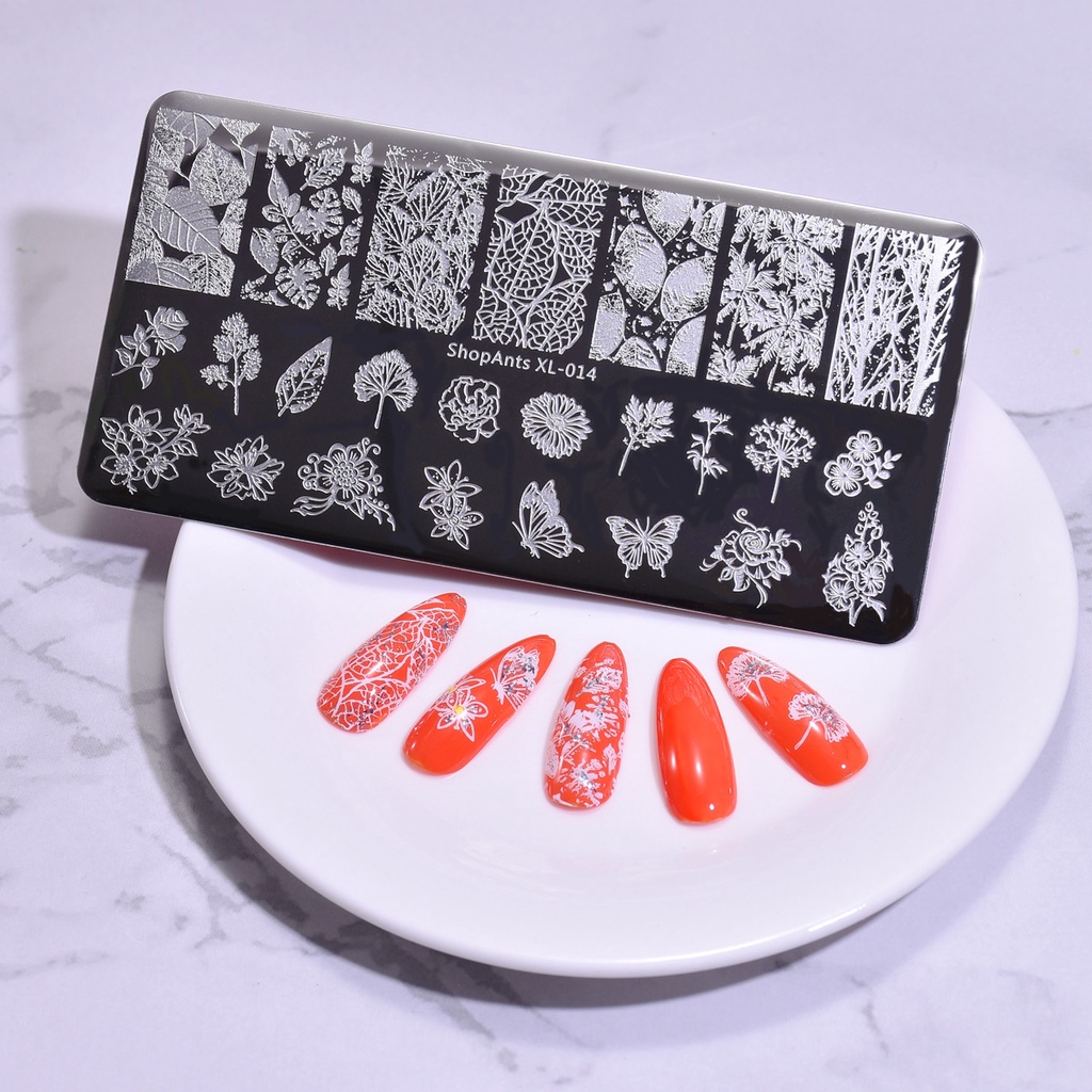 [Hàng mới về] Khuôn dập họa tiết trang trí móng tay kích thước 6x12cm