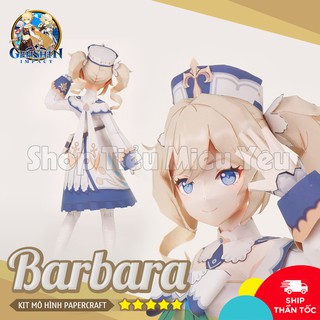 [CÓ CLIP] Mô Hình DIY Barbara – Genshin Impact KIT Papercraft Figure Cao Cấp