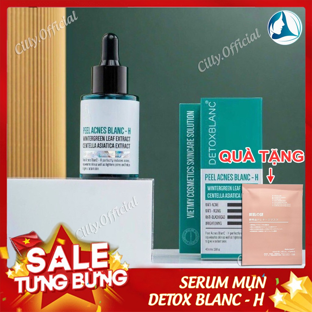 Serum mụn Detox Blanc số 13 hàng chuẩn mẫu mới nhất hộp 40ml