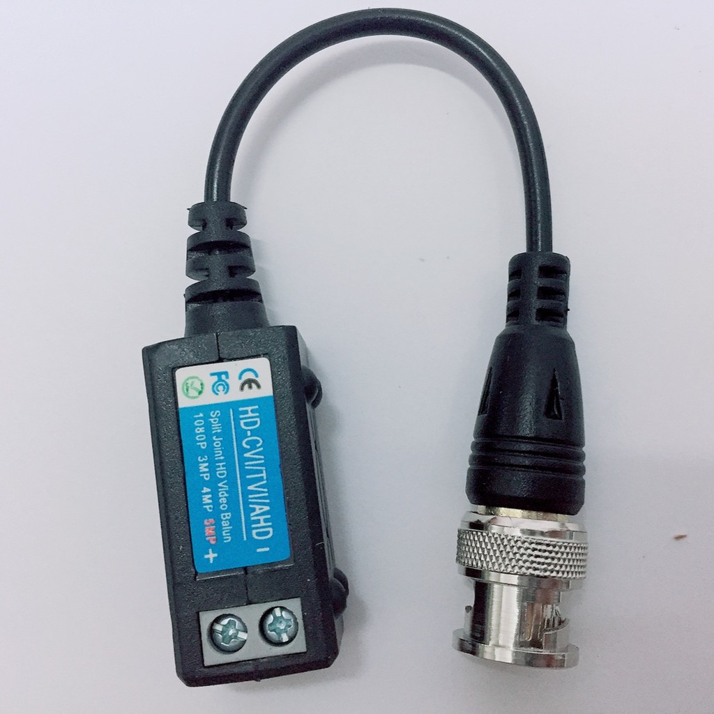 Video balun camera 5MP AHD/CVI/TVI chống nhiễu VẶN VÍT BDV-04