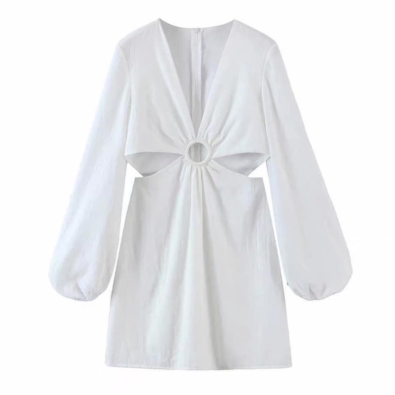 VÁY TRẮNG KHOÉT EO