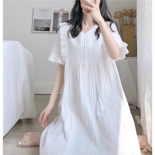 Đầm ngủ / mặc nhà babydoll xoè tiểu thư taobao