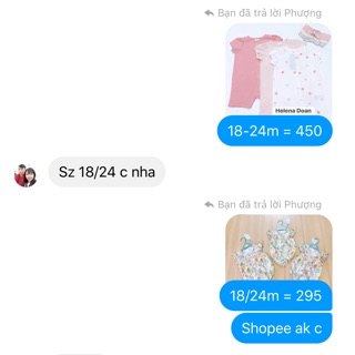 Phạm nhật phượng  - 2 sp sz 18/24m