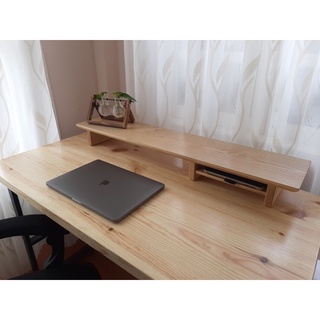 Kệ để màn hình máy tính, laptop - gỗ Sồi loại có vân đẹp...(Có làm theo yêu cầu)