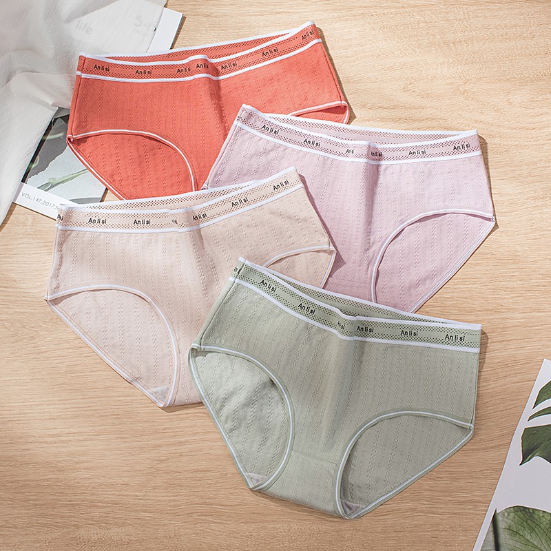 Quần Lót Cotton Phối Ruy Băng Nhiều Màu Xinh Xắn Cho Nữ | BigBuy360 - bigbuy360.vn